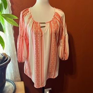 ABSOLUTELY FAMOUS TRIBAL PRINT TUNIC/BLOUSE ……..212